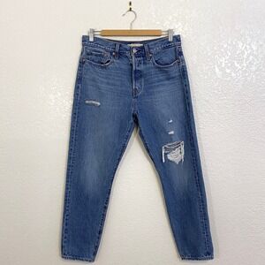 Levi's Classic Blue Cropped Jeans